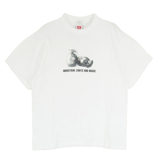 GOODENOUGH グッドイナフ 90s archive アーカイブ UKG british forces 手榴弾 プリント 半袖 Tシャツ ホワイト系 L【美品】【中古】