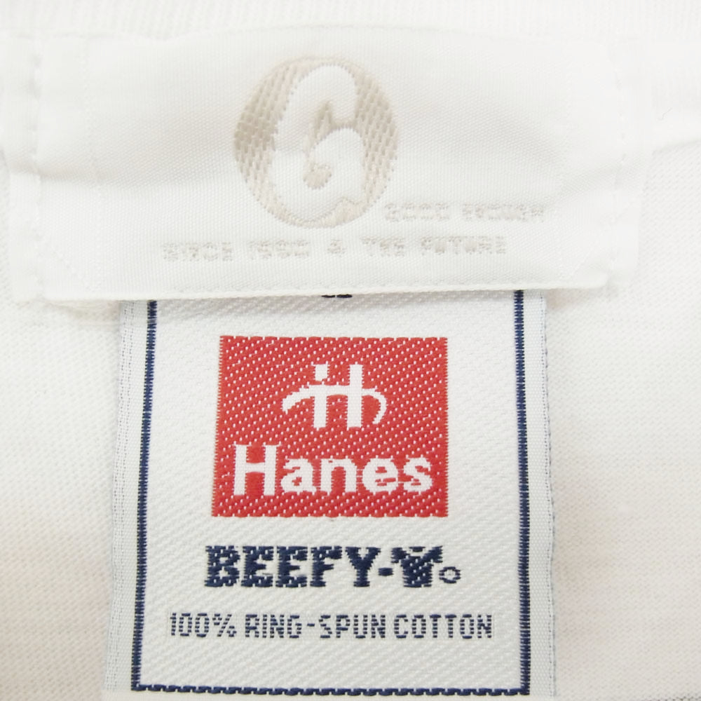 GOODENOUGH グッドイナフ 90s archive アーカイブ UKG british forces 手榴弾 プリント 半袖 Tシャツ ホワイト系 L【美品】【中古】