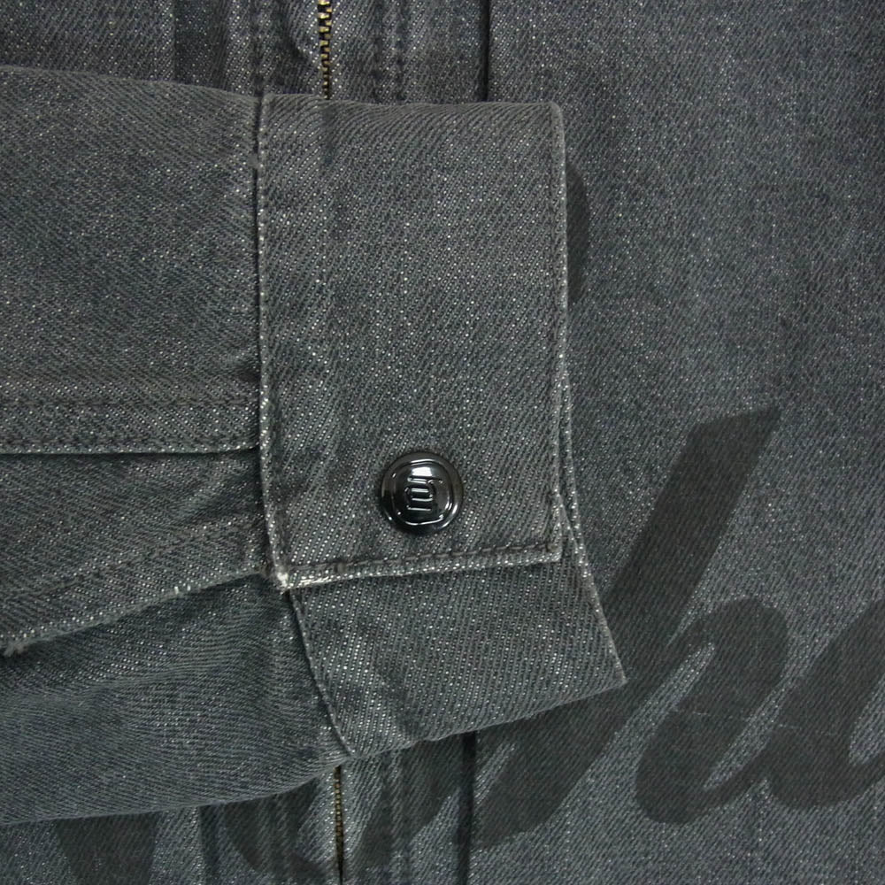 NEIGHBORHOOD ネイバーフッド 02AW 2000年製 Y2K Nbhd ロゴ ブラック デニム トラッカー ジャケット ブラック系 M【中古】