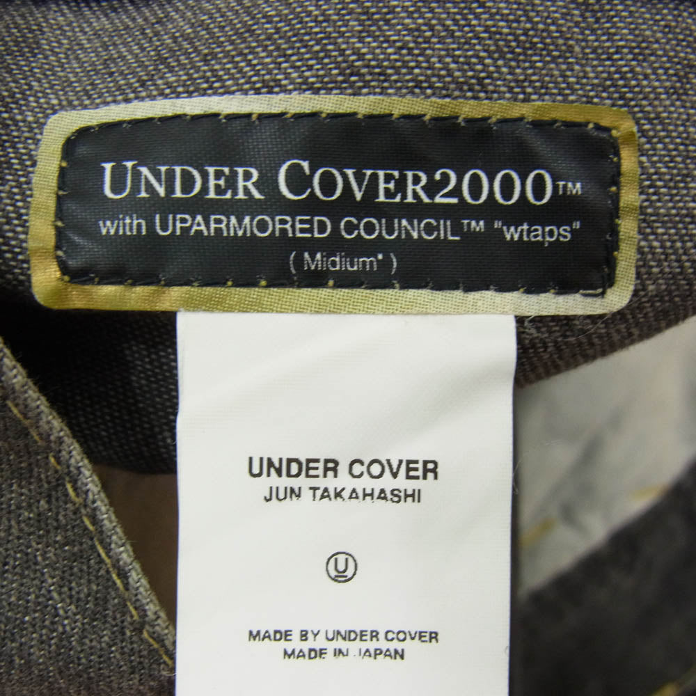UNDERCOVER アンダーカバー 00年製 K217 × Wtaps ダブルタップス TEASER期 サイド 1ポケット ライト ブラック デニム パンツ Y2K ブラック系 M【中古】