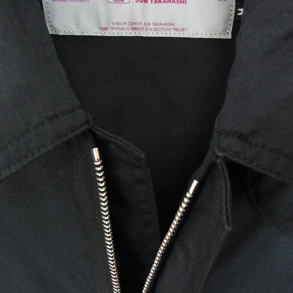 UNDERCOVER アンダーカバー 99年製 C264 90s archive アーカイブ RELIEF期 レリーフ期  コットン ブルゾン ネイビー系 M【中古】