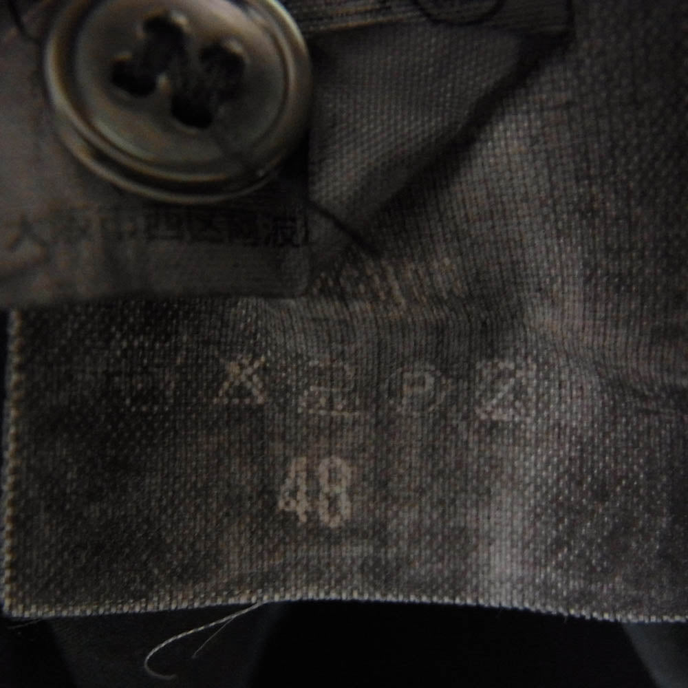 RAF SIMONS ラフシモンズ 03SS 消費者期 アーカイブ MILITARY SHIRT 袖 ワッペン ミリタリー 長袖 シャツ ブラック系 48【中古】