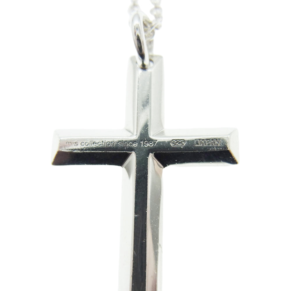 M'S COLLECTION エムズコレクション クロス ネックレス シルバー系【中古】