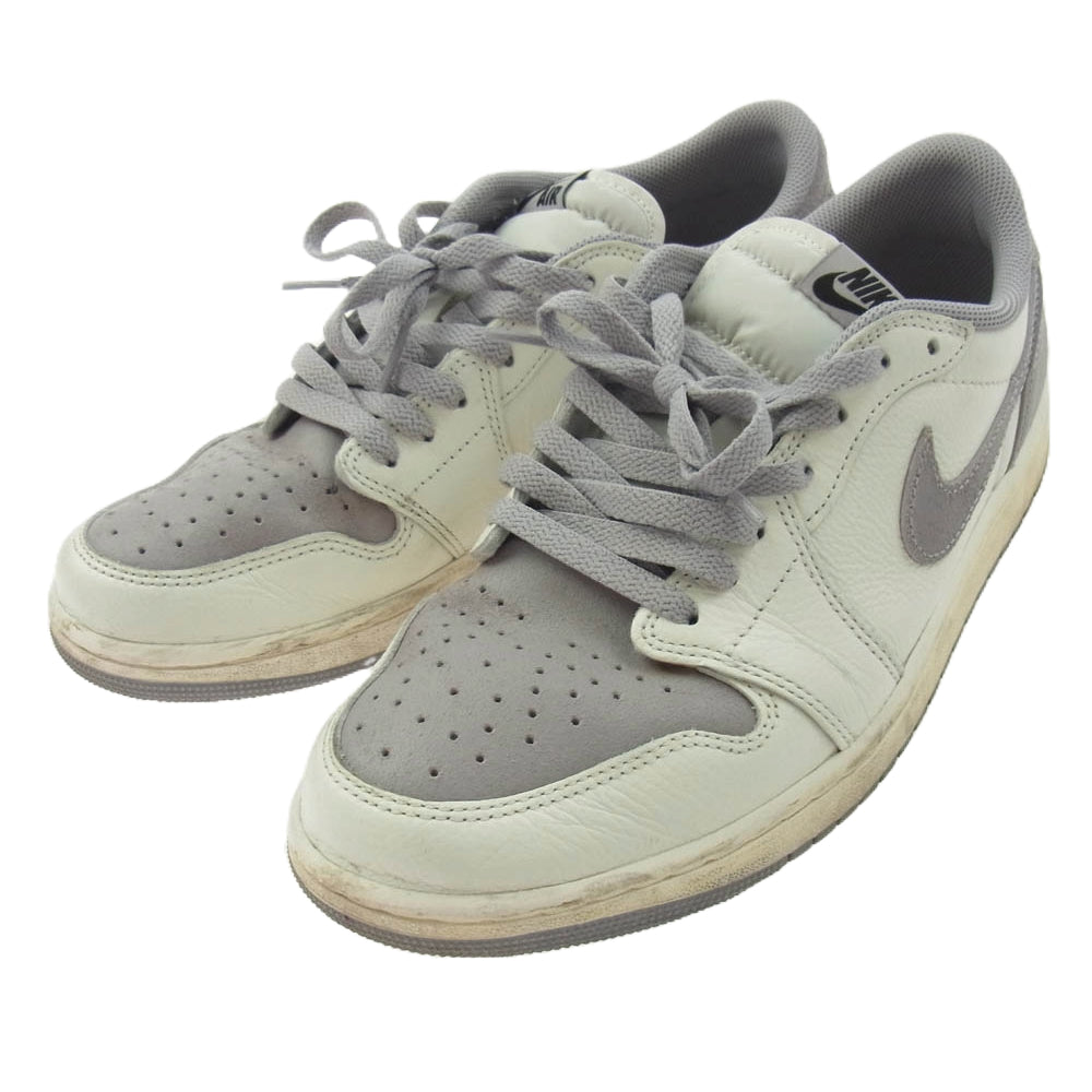 NIKE ナイキ CZ0790-101 Air Jordan 1 Retro Low OG Atmosphere Grey エアジョーダン1 レトロ ロー OG アトモスフィアグレー スニーカー グレー系 ホワイト系 28.5cm【中古】