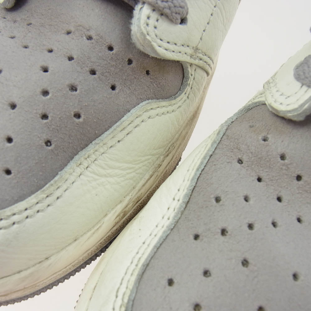 NIKE ナイキ CZ0790-101 Air Jordan 1 Retro Low OG Atmosphere Grey エアジョーダン1 レトロ ロー OG アトモスフィアグレー スニーカー グレー系 ホワイト系 28.5cm【中古】