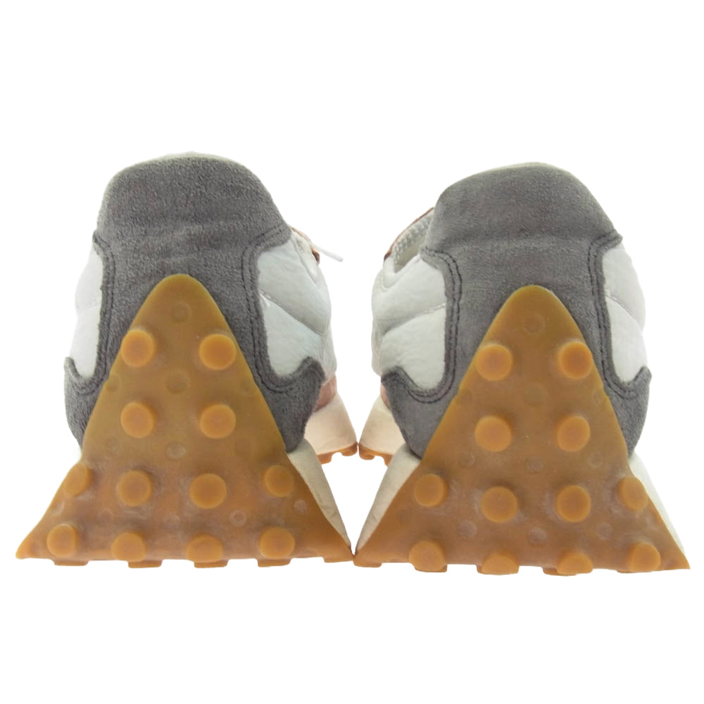 NEW BALANCE ニューバランス MS327JC1 スエード ローカット スニーカー グレー系 ピンク系 27.5cm【中古】