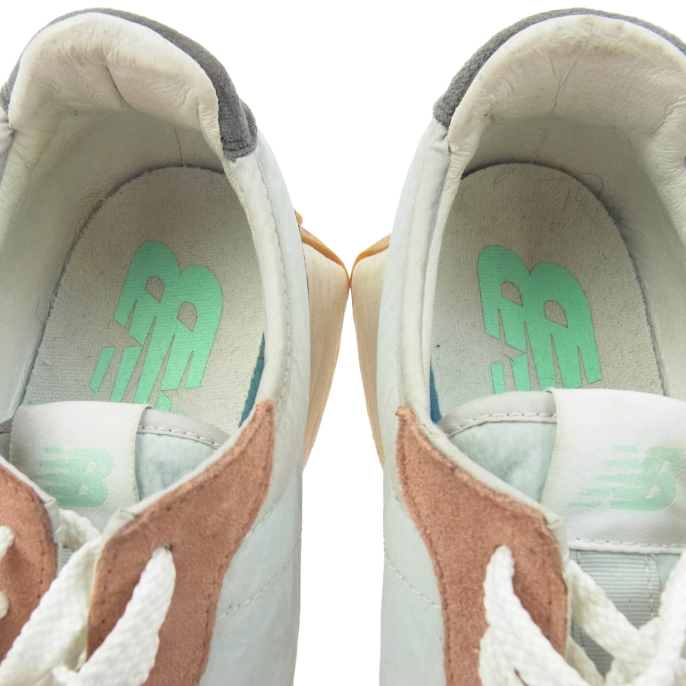 NEW BALANCE ニューバランス MS327JC1 スエード ローカット スニーカー グレー系 ピンク系 27.5cm【中古】