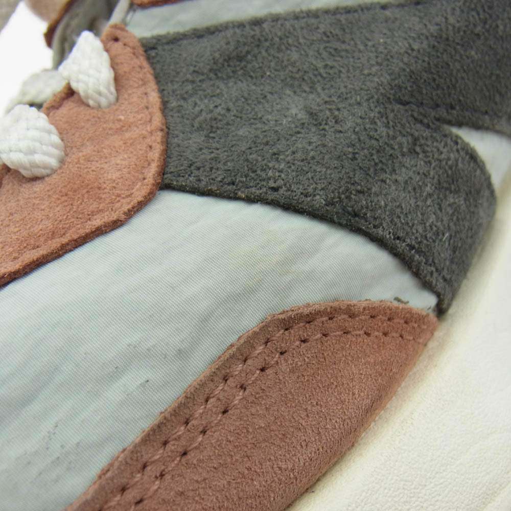 NEW BALANCE ニューバランス MS327JC1 スエード ローカット スニーカー グレー系 ピンク系 27.5cm【中古】