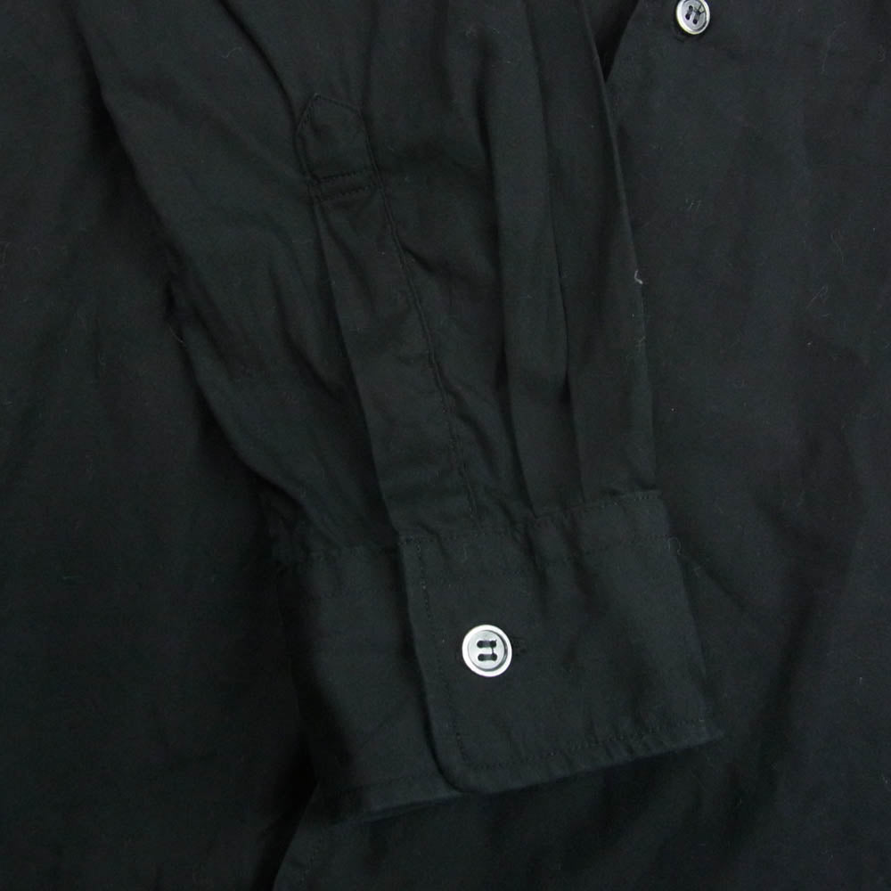 COMME des GARCONS HOMME DEUX コムデギャルソンオムドゥ DN-B044 フード ボタンダウン 長袖 シャツ ブラック系 M【中古】