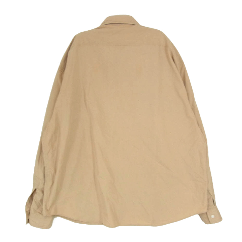 PORTER CLASSIC ポータークラシック ROLL UP COTTON SHIRT ロールアップ ヴィンテージ コットン シャツ ブラウン系 M【中古】