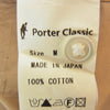 PORTER CLASSIC ポータークラシック ROLL UP COTTON SHIRT ロールアップ ヴィンテージ コットン シャツ ブラウン系 M【中古】