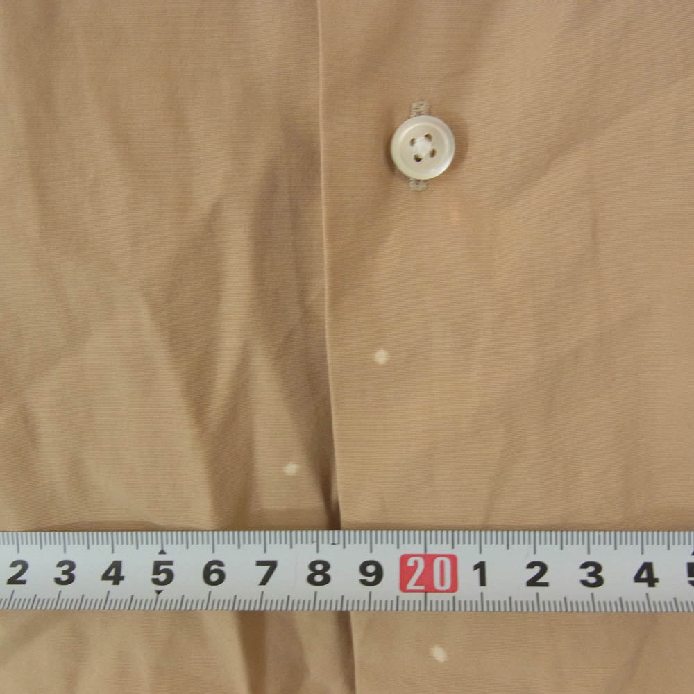 PORTER CLASSIC ポータークラシック ROLL UP COTTON SHIRT ロールアップ ヴィンテージ コットン シャツ ブラウン系 M【中古】