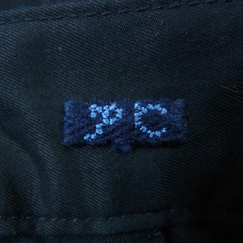 PORTER CLASSIC ポータークラシック GABARDINE BEBOP PANTS 5タック ギャバジン ビバップ パンツ ブラック系 S【中古】