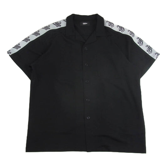 マイン G08SH018 Jacquard Tape Half Sleeve Shirt ジャカード テープ 半袖 シャツ ブラック系 L【中古】
