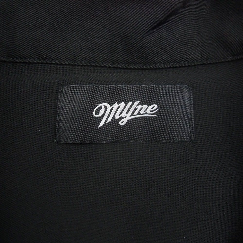 マイン G08SH018 Jacquard Tape Half Sleeve Shirt ジャカード テープ 半袖 シャツ ブラック系 L【中古】