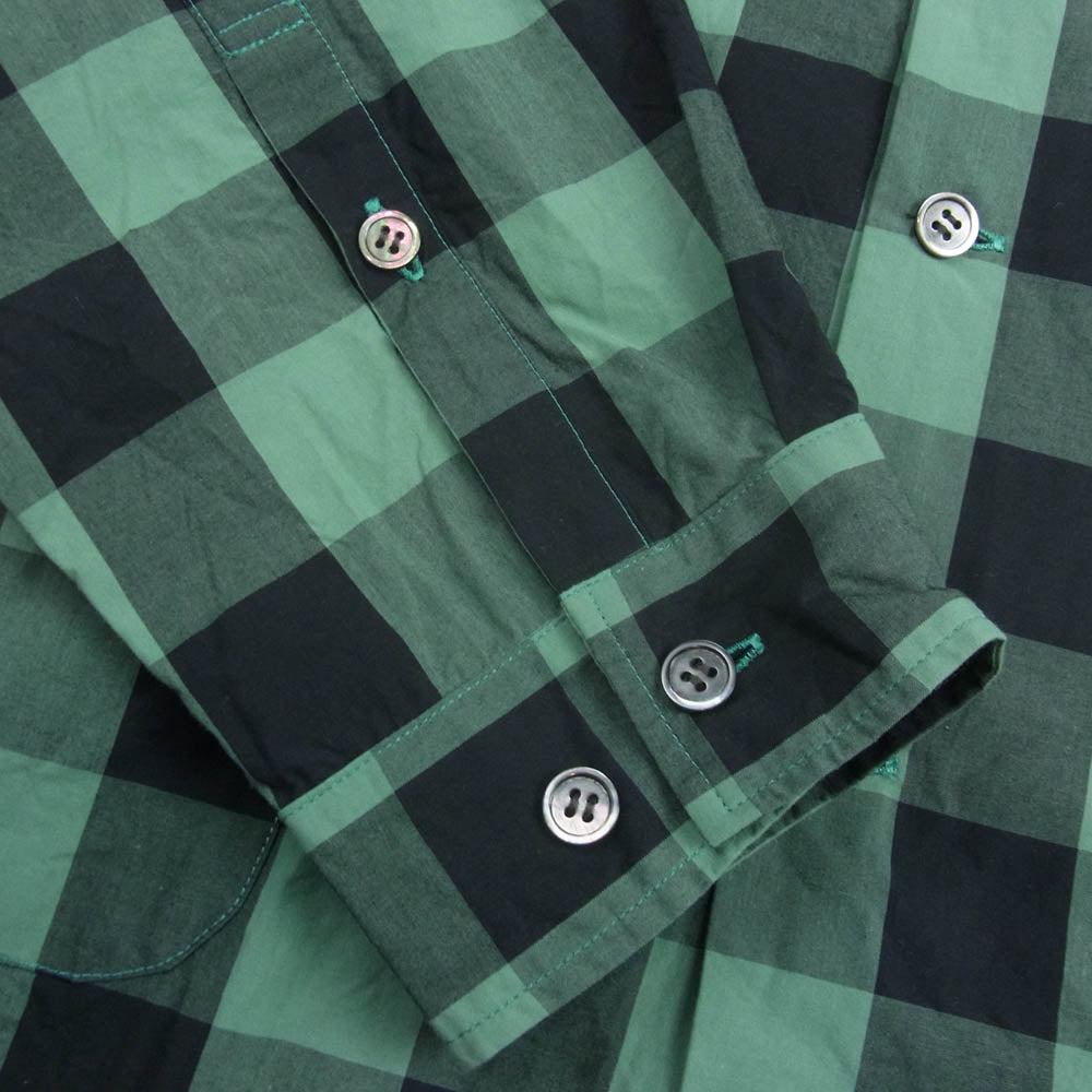 タイオアノット T02-SH03 VENICE OPEN COLLAR Ｈ/S SHIRT ベニス オープンカラー ハーフスリーブ チェック シャツ ブラック系 グリーン系 3【中古】