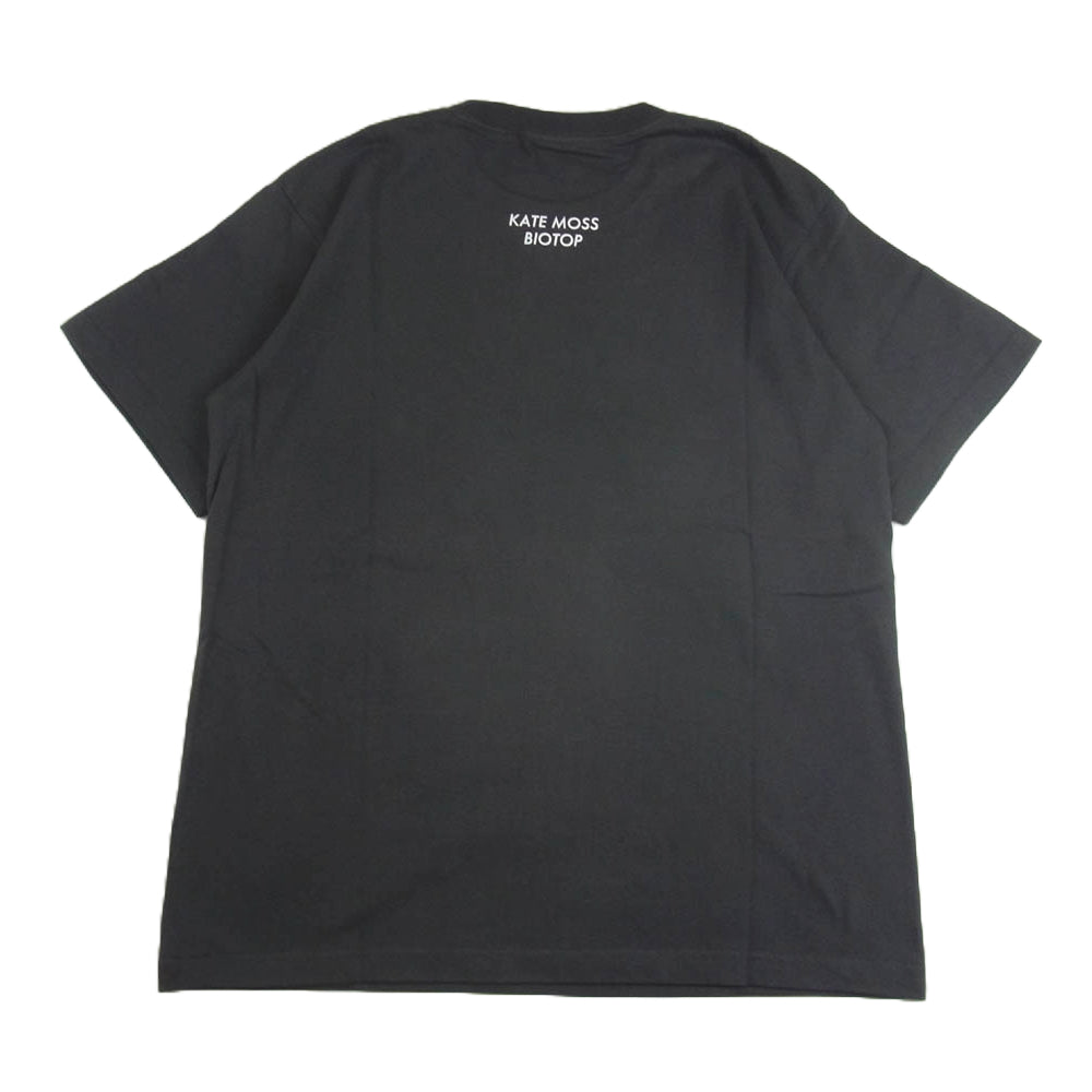 ビオトープ BOM-74000-A Kate Moss ケイトモス by David Sims Photo T-shirts フォトプリント Tシャツ ブラック ブラック系 L【新古品】【未使用】【中古】