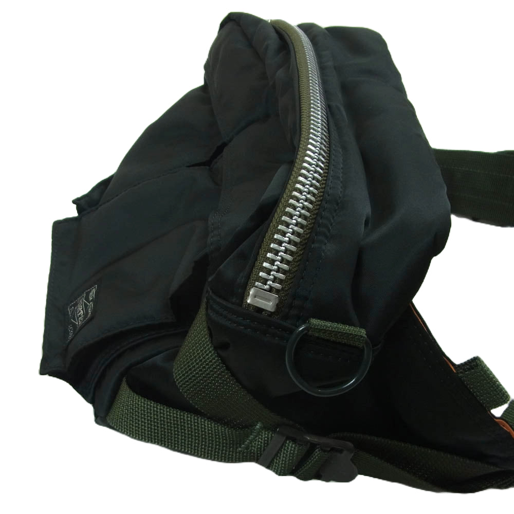 PORTER ポーター 376-08333 PX TANKER WAIST BAG タンカー ウエスト バッグ 日本製 ブラック系【美品】【中古】
