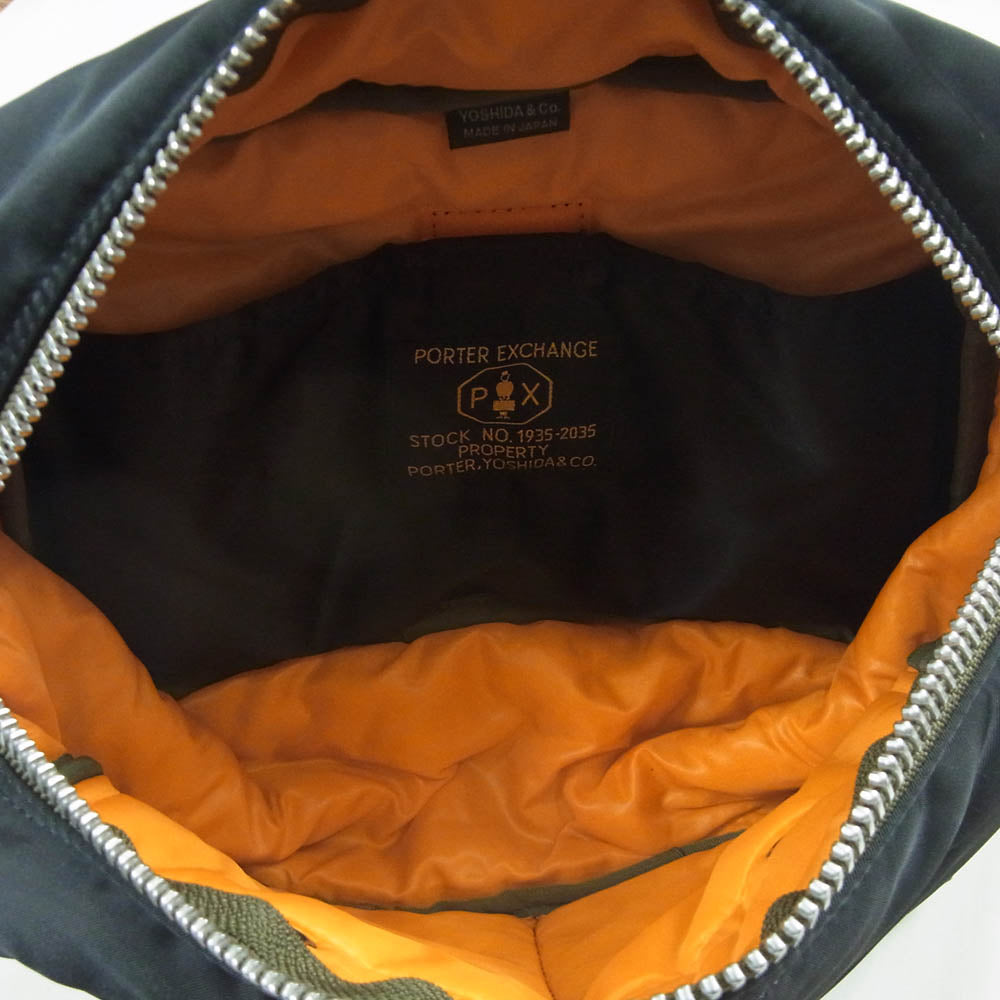PORTER ポーター 376-08333 PX TANKER WAIST BAG タンカー ウエスト バッグ 日本製 ブラック系【美品】【中古】