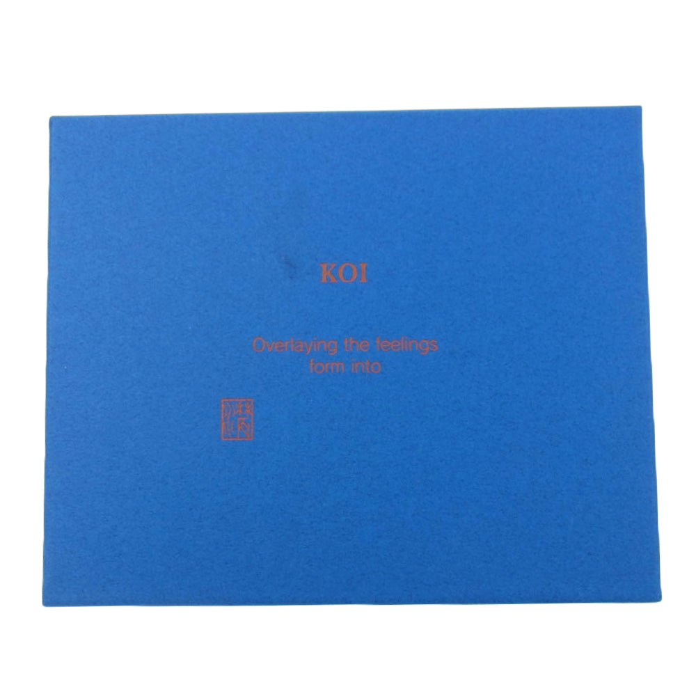 バギーポート 藍染レザー 二つ折り 財布 ウォレット ブルー系 ライトブラウン系【中古】