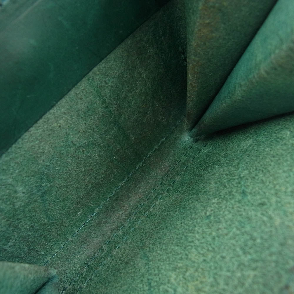 ビアベリー 二つ折り 財布 ウォレット グリーン系【中古】