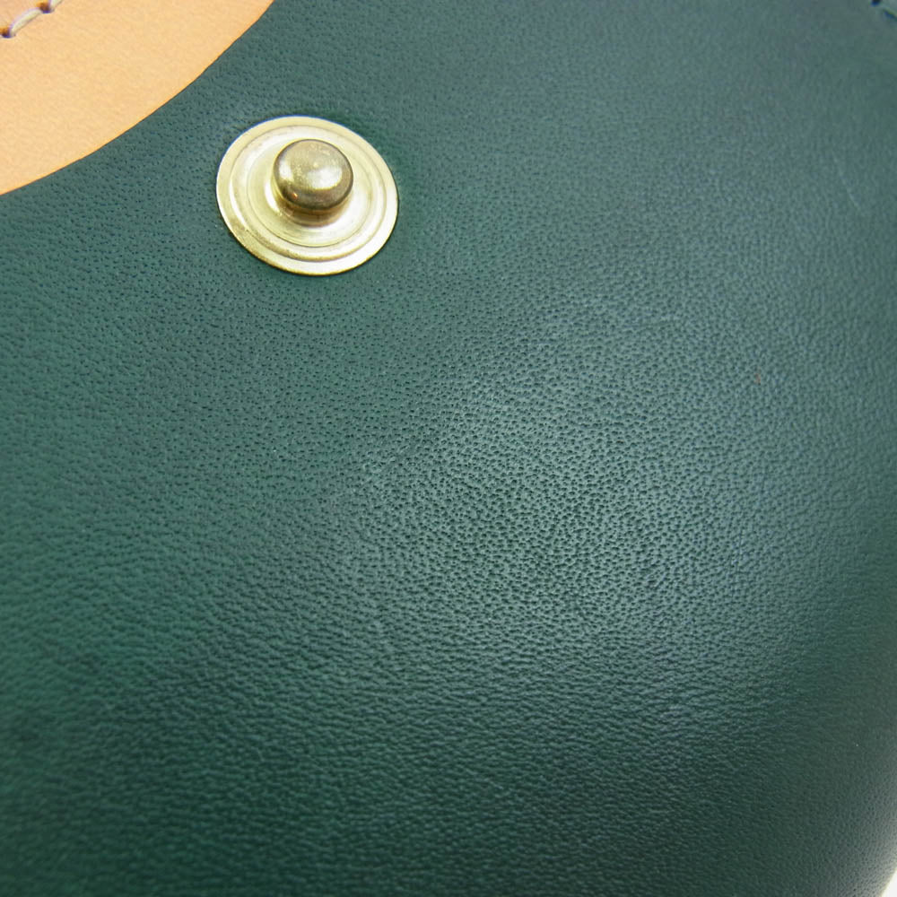 ビアベリー 二つ折り 財布 ウォレット グリーン系【中古】