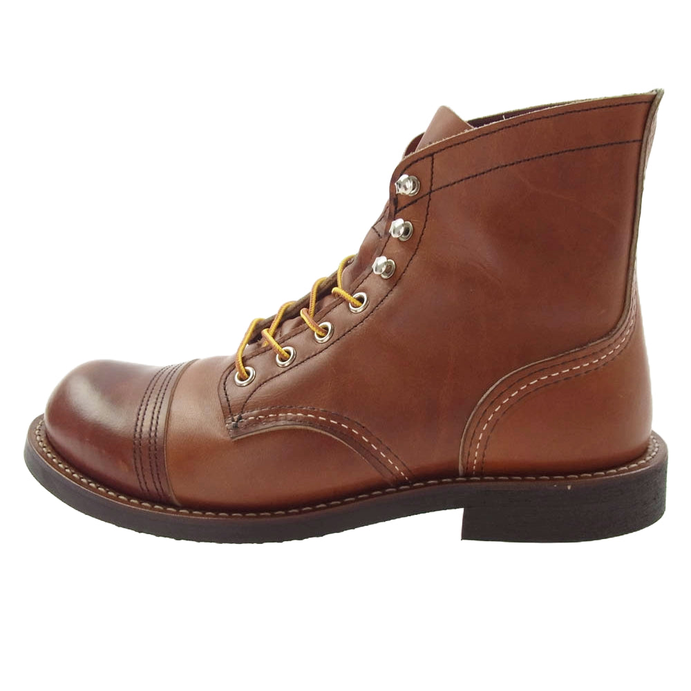 RED WING レッドウィング 8089 Iron Ranger アイアンレンジャー レースアップ ブーツ ※ソール・ヒールカスタム 裏貼り有 ブラウン系 26cm【中古】