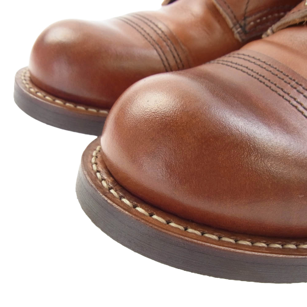 RED WING レッドウィング 8089 Iron Ranger アイアンレンジャー レースアップ ブーツ ※ソール・ヒールカスタム 裏貼り有 ブラウン系 26cm【中古】