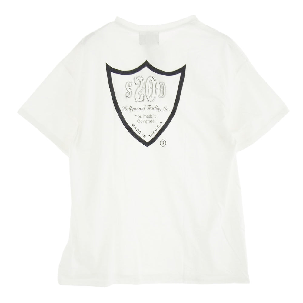 STANDARD CALIFORNIA スタンダードカリフォルニア × HTC 20TH CONGRATS T 20周年 Tシャツ ホワイト ホワイト系 XL【極上美品】【中古】