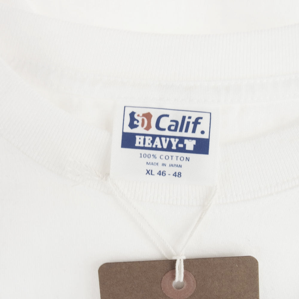STANDARD CALIFORNIA スタンダードカリフォルニア Heavyweight Box Logo T ヘビーウエイト ボックスロゴ Tシャツ 長袖 ホワイト ホワイト系 XL【極上美品】【中古】