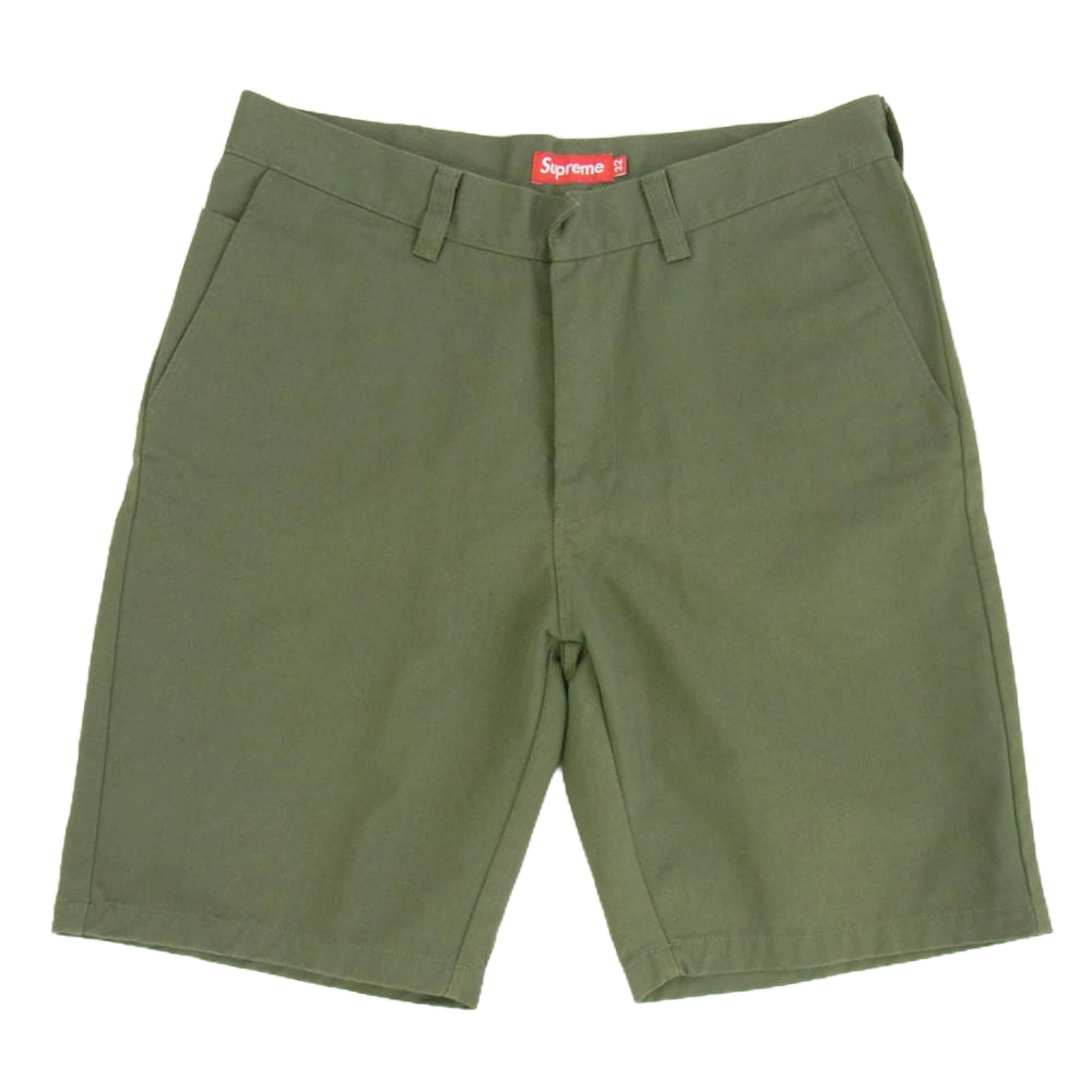 Supreme シュプリーム Work Short ワークショーツ ショート チノ パンツ グリーン系 32【中古】