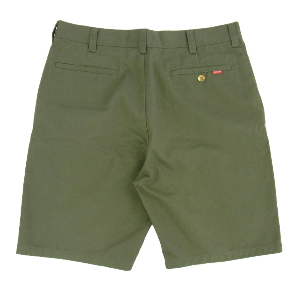 Supreme シュプリーム Work Short ワークショーツ ショート チノ パンツ グリーン系 32【中古】
