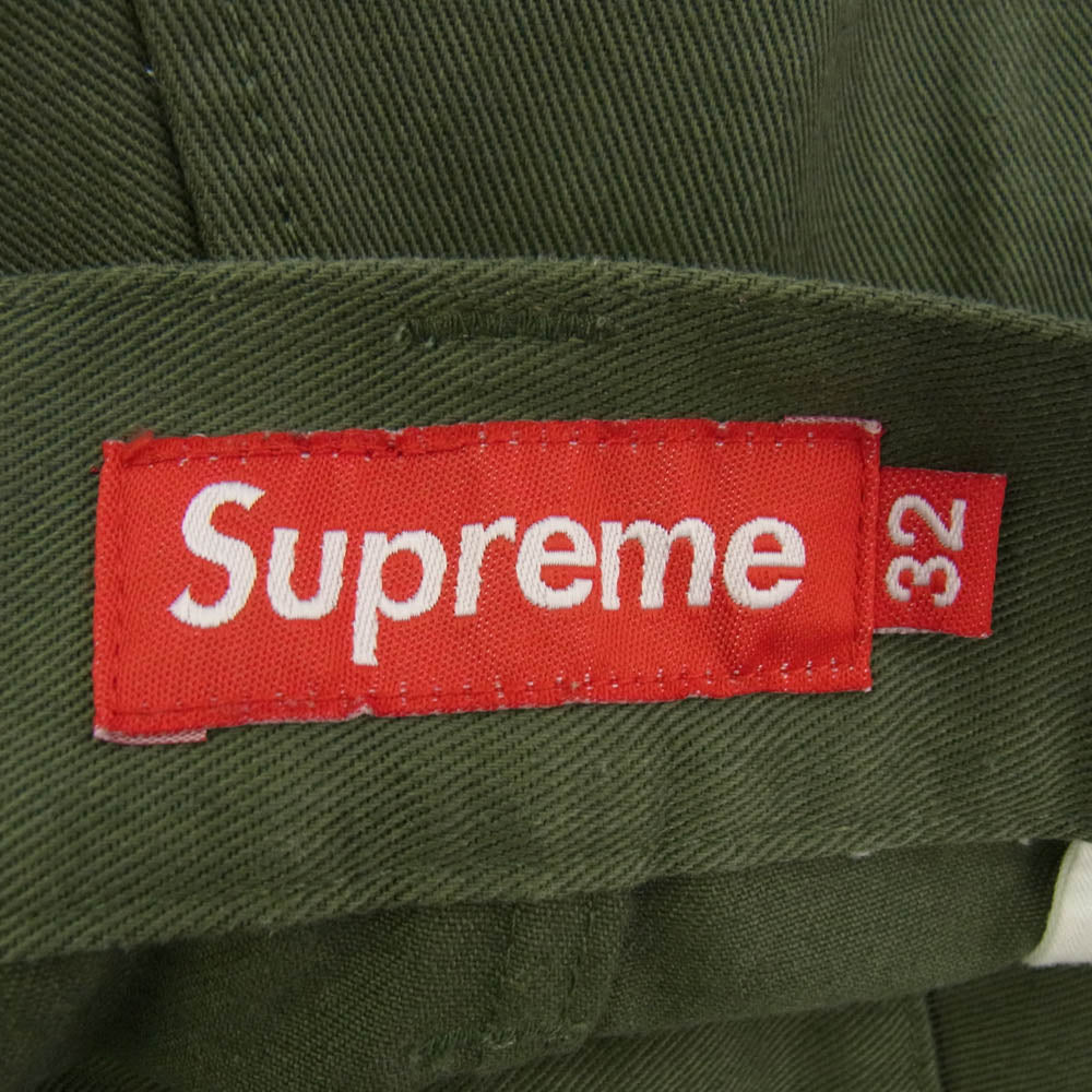 Supreme シュプリーム Work Short ワークショーツ ショート チノ パンツ グリーン系 32【中古】