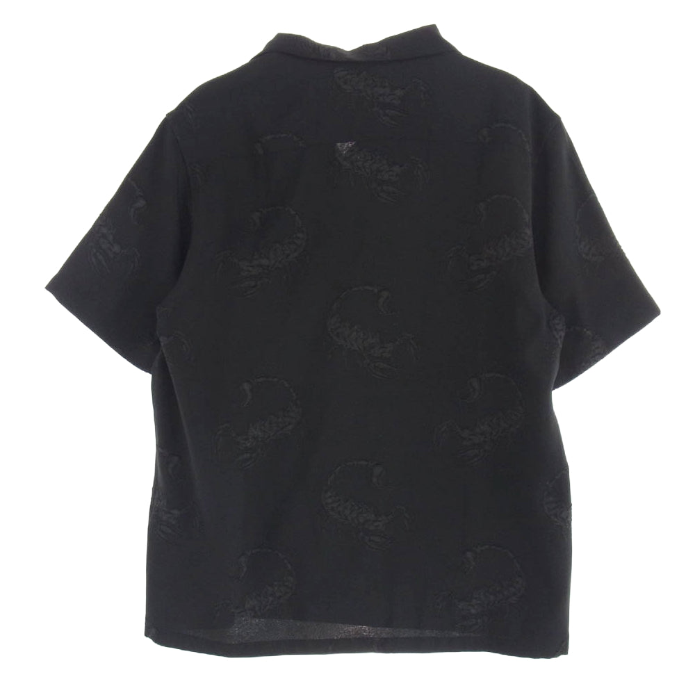 Supreme シュプリーム 21SS Scorpion Jacquard S/S Shirt スコーピオン ジャカード 半袖 シャツ ブラック系 M【中古】