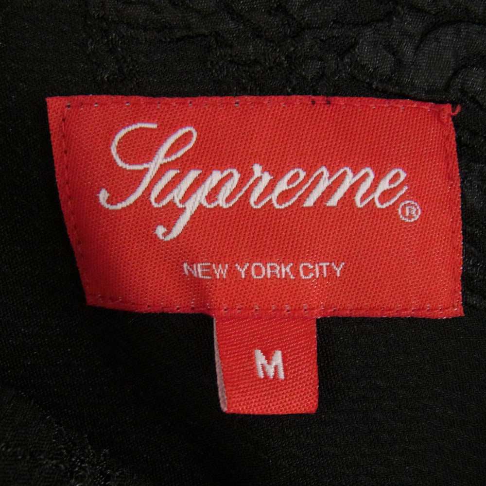 Supreme シュプリーム 21SS Scorpion Jacquard S/S Shirt スコーピオン ジャカード 半袖 シャツ ブラック系 M【中古】