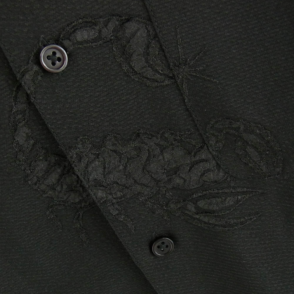Supreme シュプリーム 21SS Scorpion Jacquard S/S Shirt スコーピオン ジャカード 半袖 シャツ ブラック系 M【中古】