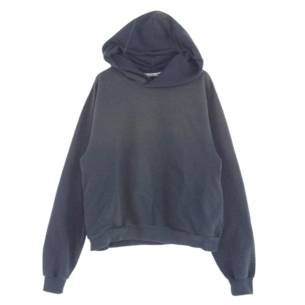 ACNE STUDIOS アクネストゥディオズ 24SS FN-UX-SWEA000020 LOGO HOODED SWEATER STOCKHOLM ヴィンテージ加工 バックロゴフーディ パーカー ネイビー系 S【中古】