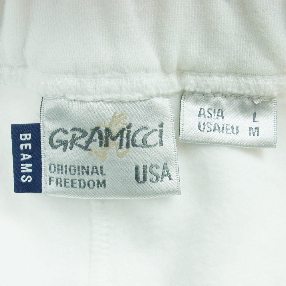 Gramicci グラミチ GMP-21F2003 BEAMS ビームス スウェット パンツ 中国製 ホワイト系 L【中古】