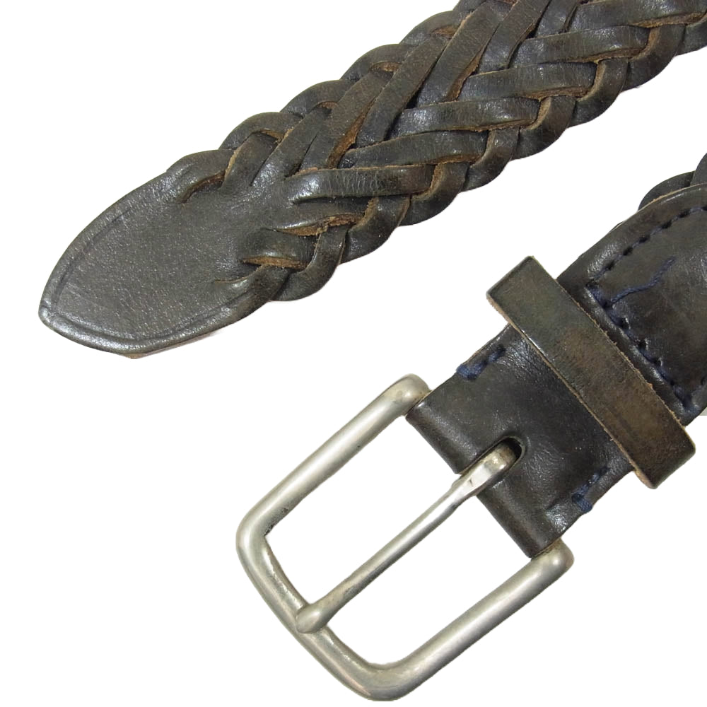 WHITE HOUSE COX ホワイトハウスコックス レザー ベルト ブラウン系 34【中古】