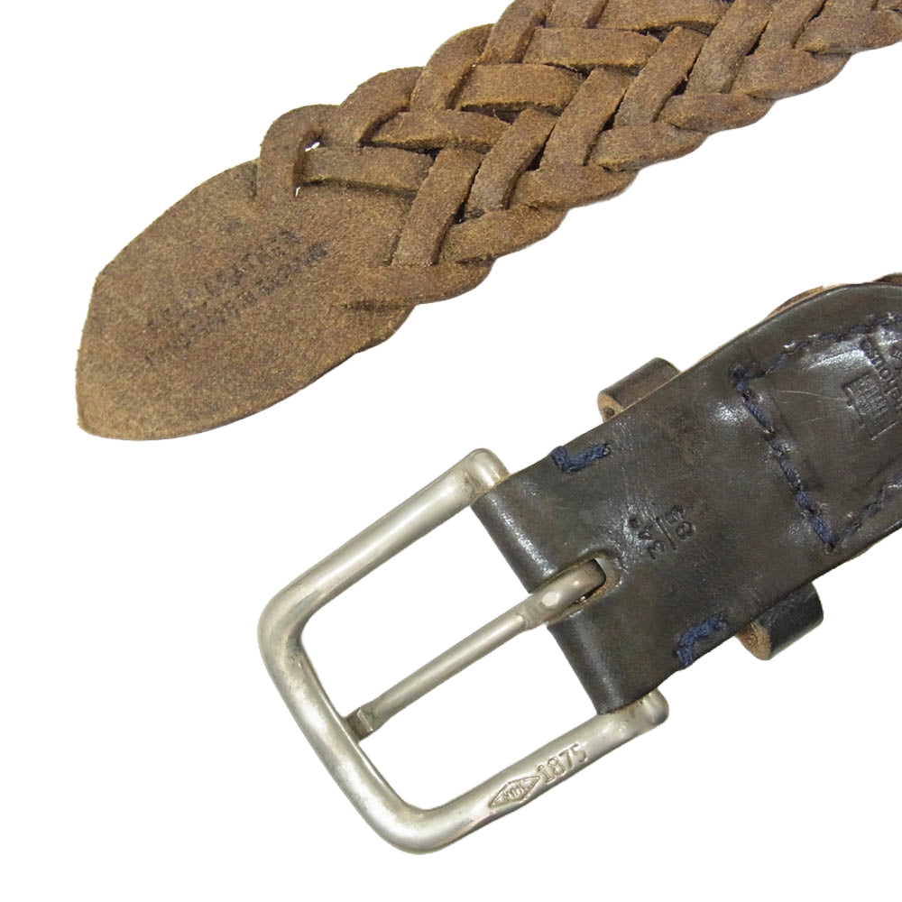 WHITE HOUSE COX ホワイトハウスコックス レザー ベルト ブラウン系 34【中古】