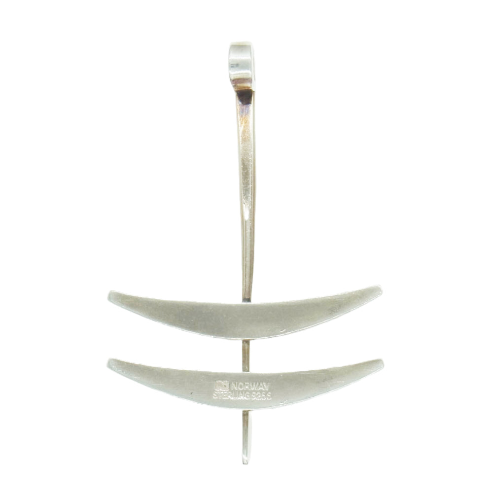 ヴィンテージ ノルウェープラスデザインスタジオ アンカー モダンペンダントトップ シルバー系【中古】