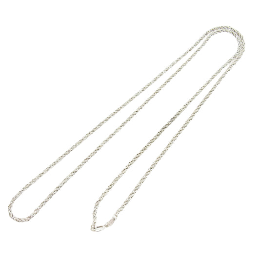 ヴィンテージ Grosse ブレイデッド チェーンネックレス シルバー系【中古】