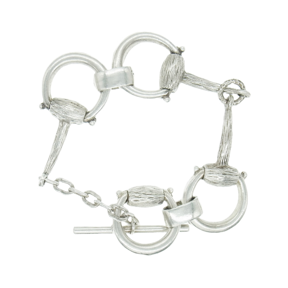 ヴィンテージ ドイツ製 ホースビットブレスレット シルバー系【中古】