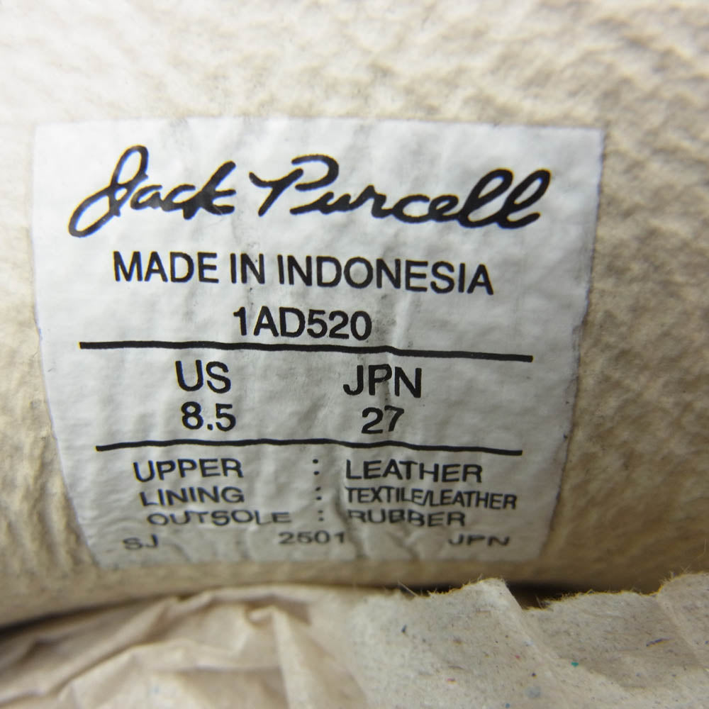 GRAPHPAPER グラフペーパー GU251-90336 × Jack Purcell Suede Loaferr ジャックパーセル スエード ローファー ブラック系 27cm【新古品】【未使用】【中古】