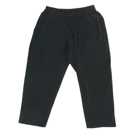 HOMME PLISSE ISSEY MIYAKE オム プリッセ イッセイミヤケ HP51KF218 BASIC KNIT ベーシック ニット ストレート パンツ ブラック系 1【中古】