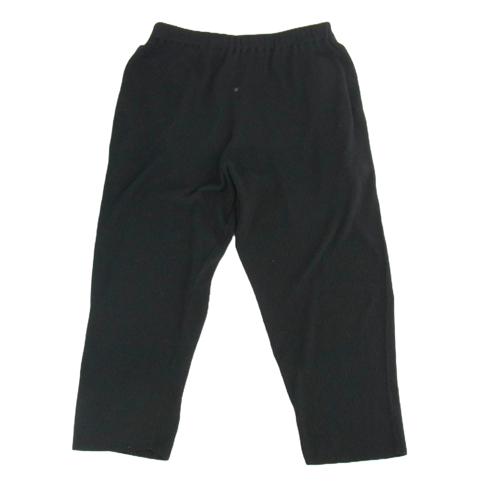 HOMME PLISSE ISSEY MIYAKE オム プリッセ イッセイミヤケ HP51KF218 BASIC KNIT ベーシック ニット ストレート パンツ ブラック系 1【中古】