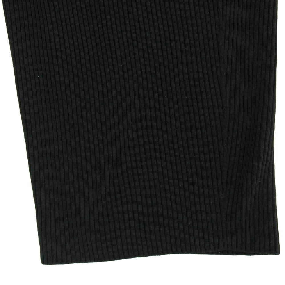 HOMME PLISSE ISSEY MIYAKE オム プリッセ イッセイミヤケ HP51KF218 BASIC KNIT ベーシック ニット ストレート パンツ ブラック系 1【中古】