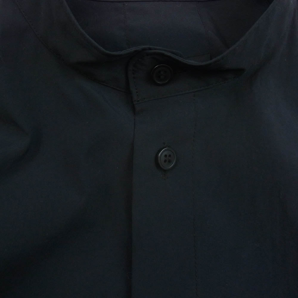 HOMME PLISSE ISSEY MIYAKE オム プリッセ イッセイミヤケ HP43FJ301 SE SHIRT スタンドカラー 長袖 シャツ ネイビー系 4【中古】
