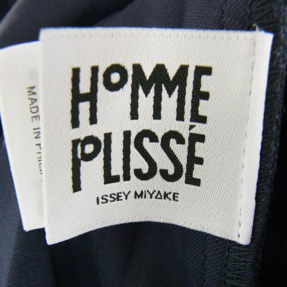 HOMME PLISSE ISSEY MIYAKE オム プリッセ イッセイミヤケ 24SS HP41FD285 EDGE ENSEMBLE アコーディオンプリーツ ジャケット ネイビー系 3【中古】