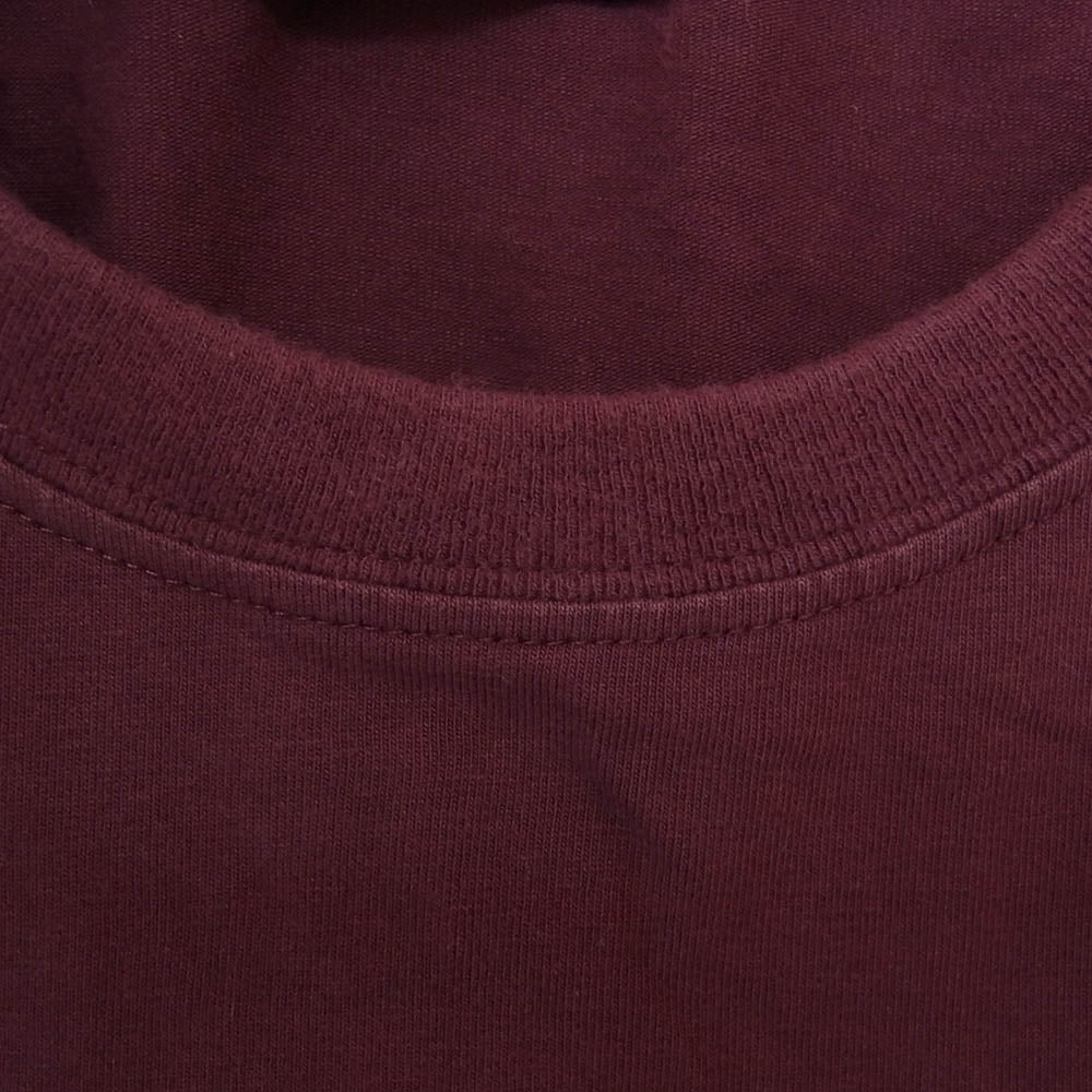 ザブレイブマン × BETTY BOOP ベティブープ 刺繍 5分丈 レイヤード カットソー パープル系 XL【中古】